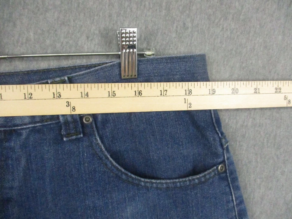 Pantalones Cortos Vaqueros OT Revolution Denim 38 Pierna Ancha Y2K Bolsillos Camuflados Foto 4 de 4