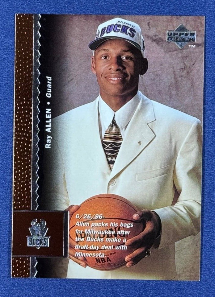 1996-97 Upper Deck Ray Allen #69 Rookie RC NM-MT or Better