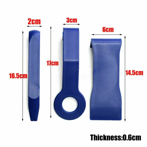 12tlg Zierleistenkeil Set Plastik Montierhebel Lösehebel Demontage Werkzeug Set - Bild 4 von 6