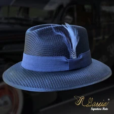 Classic Black W/ Grey Viejo Fedora Style Garcia Signature Hat