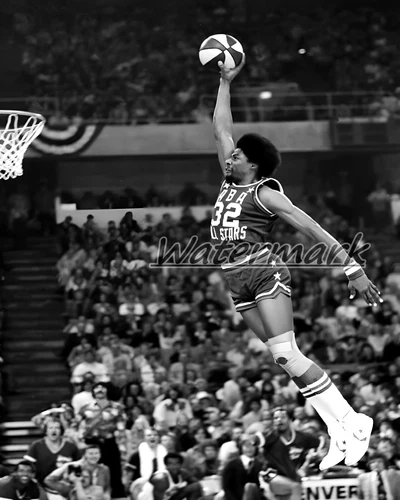 ABA 1976 All Star Game Slam Dunk Contest DR J Julius Erving 8 X 10 Photo