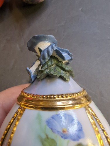 Vintage Delphinium Garden Bradford Hummingbird Porcelain Please Read Description - Picture 12 of 19