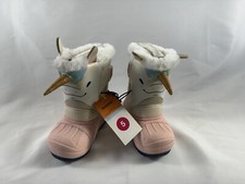 Cat Jack Toddler Girls' Frankie Unicorn Winter Boots Pink 5 NWT