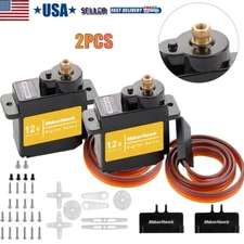 2x12g Waterproof Metal Gear Servo With 25T Servo Horn for Axial SCX24 to Upgrade
