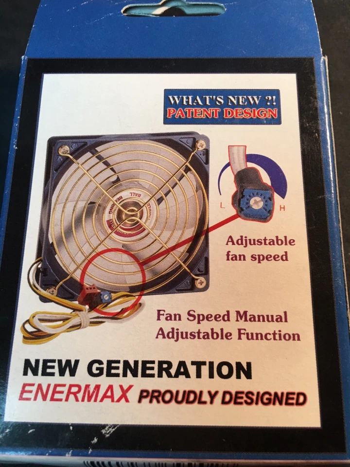 Enermax UC-8FAB-B 8CM 80mm Manual Adjustable 1000RPM~3000RPM - Image 2 of 4