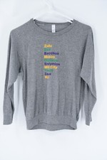 Mardi Gras New Orleans Krewes American Apparel L/S Shirt USA Made Girls Sz 10