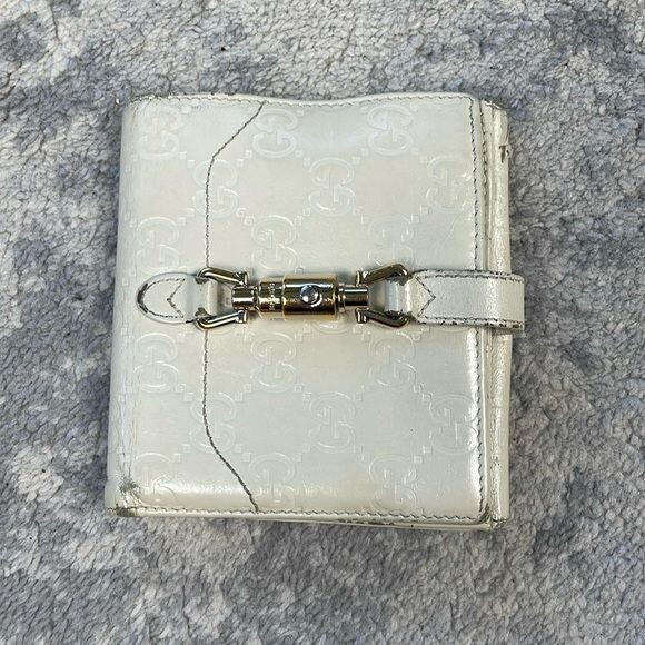 Gucci Guccissima Leather GG Logo Compact Bifold Wallet