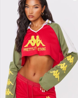 red and yellow crop top