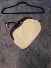 Regale LTD Purse clutch Cream Hand Made Hong Kong