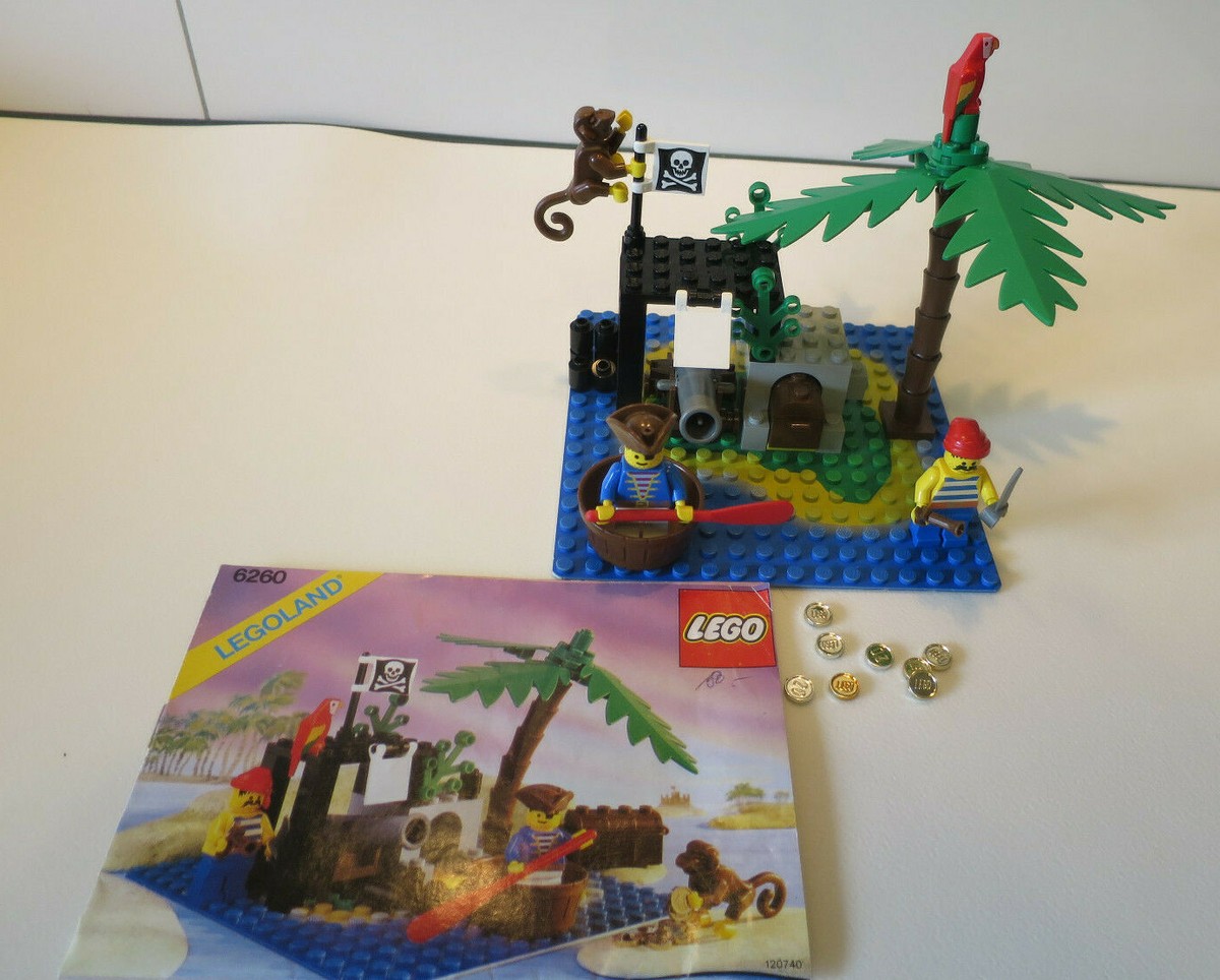 G10) Lego 6260 Shipwreck Island Pirates WITH BA 100% Complete Used