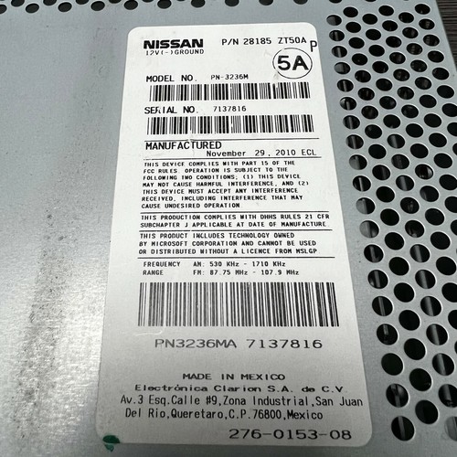 Nissan PN-3236M Stock Original Car Radio CD Disc Player Stereo With Aux Port - Picture 12 of 12