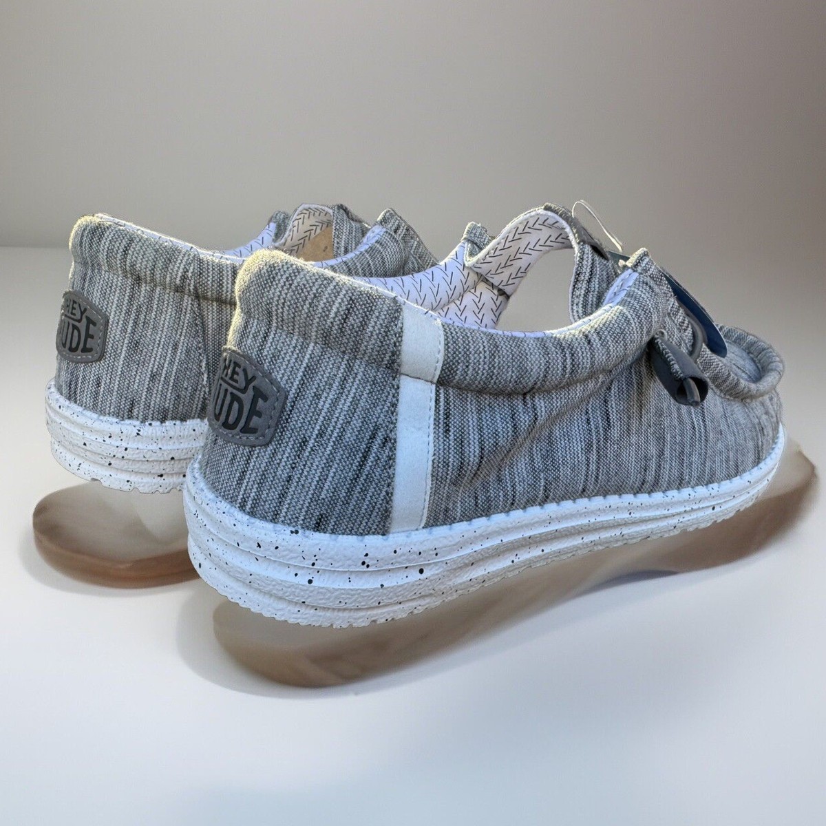 Hey Dude Wally Stretch Fleece Stone White mens Slip-On Loafers size 12 Hey Dude Wally Stretch Sox Irish Cream Egret | Mercari main image 4