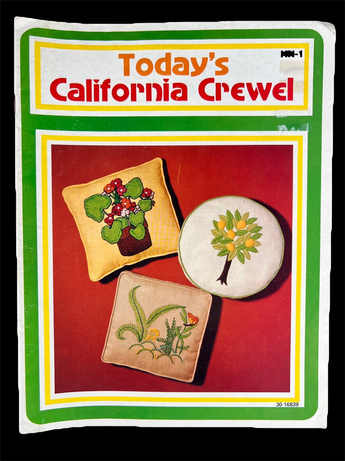 VTG 1977 Hazel Pearson Handicrafts TODAY’S CALIFORNIA CREWEL Book Cottagecore
