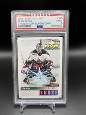 1999 PSA 9 Upper Deck MVP Stanley Cup Ed SUPER SCRIPT #145 Sean Burke 1/25 POP 1