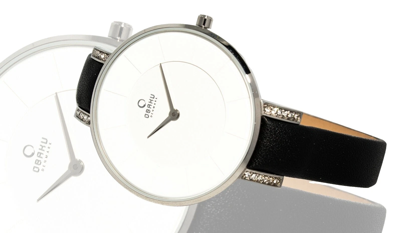 Caja de Plata de Acero Inoxidable Obaku Relojes de pulsera