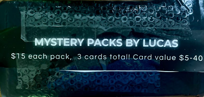 $15 Hot Sport Card Mystery Pack-3 Cards- MLB,NBA,NFL,Soccer, Inserts, auto, PSA
