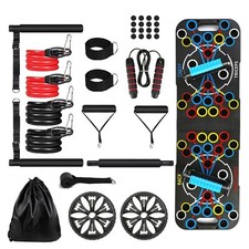 Push Up Board Strength Training Equipment Band Roller Wheel Gym Exercise Tool