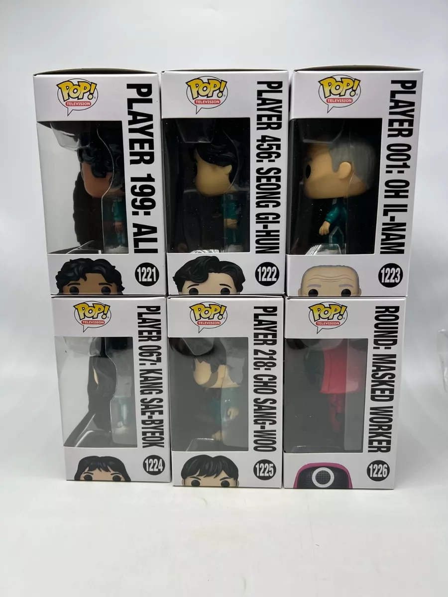 Funko Pop! Television: Squid Game Collectors Set - Netflix 3 Figure Set  Includes: Player 456, Player 001, and Masked Worker