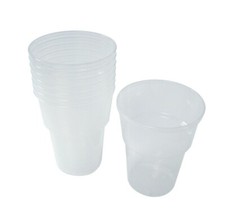 Half Pint Plastic Beer Glasses - x1000  12oz Party BBQ Garden Festival Pub Cup  