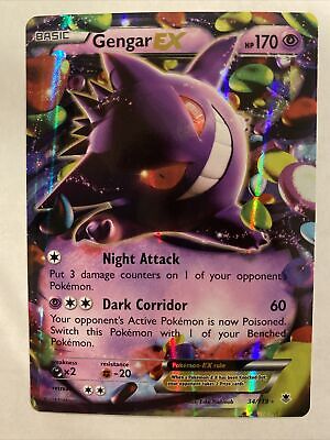 POKEMON XY PHANTOM FORCES - GENGAR SPIRIT LINK 95/119 REV HOLO TRAINER -  Recaptured LTD