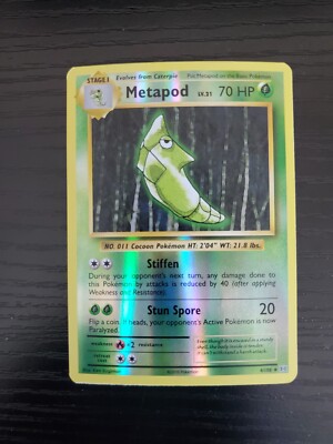 Metapod - 2016 Pokémon XY Evolutions Reverse Holo #4/108 - NM/MINT