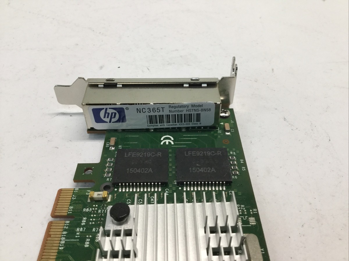 HP NC365T 4-Port Ethernet Server Adapter - Part 593722-B21 / 593743-001