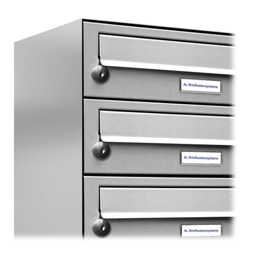 100er Premium V2A Edelstahl Briefkasten Anlage Außen Wand Design Postkasten - Bild 2 von 4