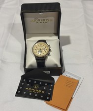 Reloj Pulsera Akribos XXIV Acero Inoxidable Multifunción Cuarzo con Caja y Papeles