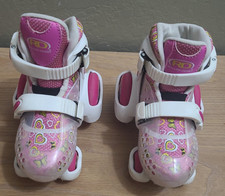 Roller Derby Fun Roll Girls youth size 7-11 Adjustable Roller Skates Quad Wheels