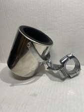 Motorcycle Cup Holder Handlebar Drink Bottle Holder Chrome Universal Unbranded