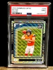 2024 Panini Donruss Optic - Rated Rookie Bo Nix #209 Wave Prizm #ed187/300 PSA 9