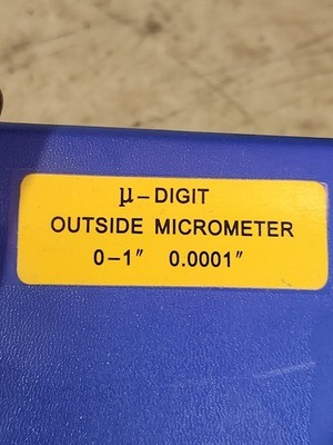 Fowler & QLR 0-1'' Digit Counter Outside Micrometer With Graduation .0001
