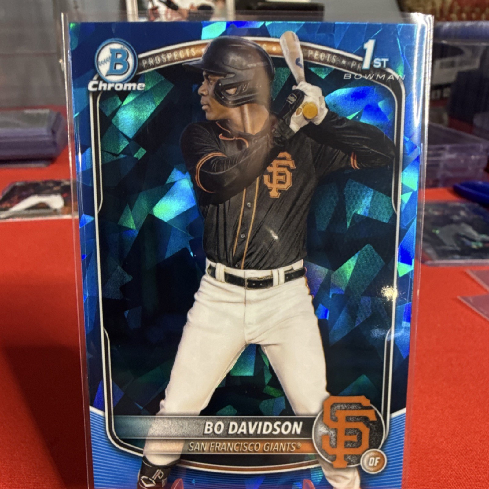 Topps 2025 Bowman Chrome Sapphire Prospects Bo Davidson #BCP-206 Giants