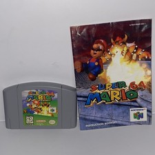 Super Mario 64 Nintendo 64, 1996 Cartridge Manual Only Tested Works