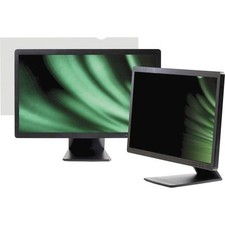 Business Source Widescreen Frameless Privacy Filter Black 59351