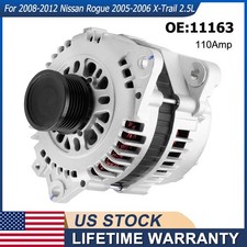 Alternator OEM 11163 For 2008-2012 Nissan Rogue 2005-2006 X-Trail 2.5L 110Amp CW