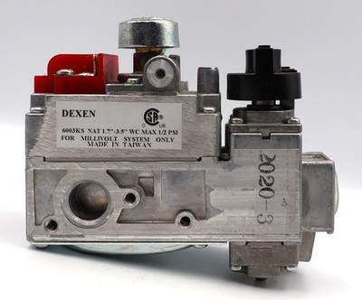 DEXEN 6003KS Natural Gas Valve NAT 1.7''-3.5'' - Millivolt System - NEW OLD STOCK