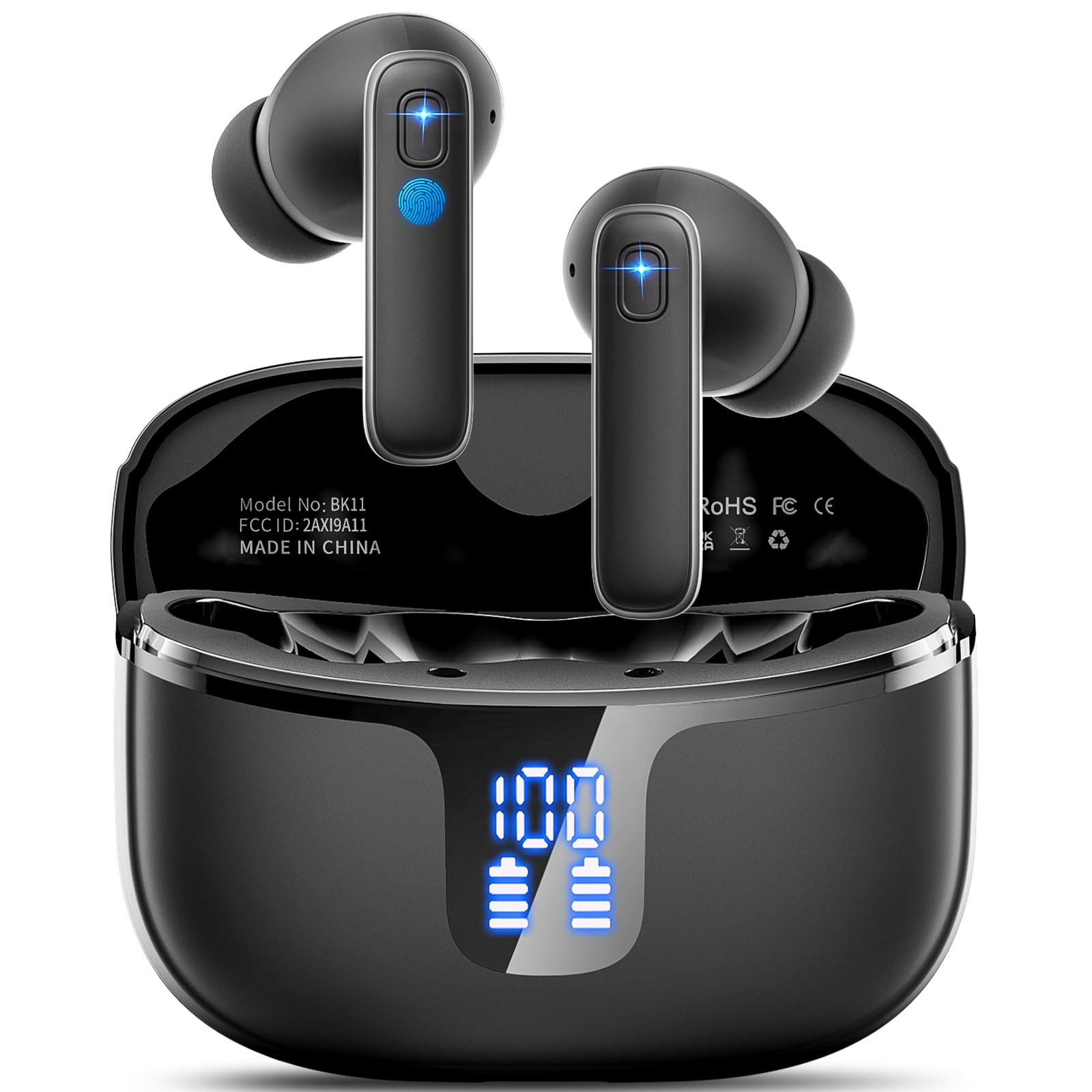 Bluetooth 5.3 Wireless Earbuds with 14.2mm Dynamic Drivers and Hi-Fi Sound-image