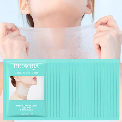 10Pcs BIOAQUA Anti-Wrinkles Neck Mask Moisturizing Brightening Firming Skincare