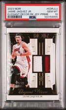 2023 PANINI NOIR ELEGANT DECOR ROOKIE JERSEY #EDRJJJ JAIME JAQUEZ JR. /49 PSA 10