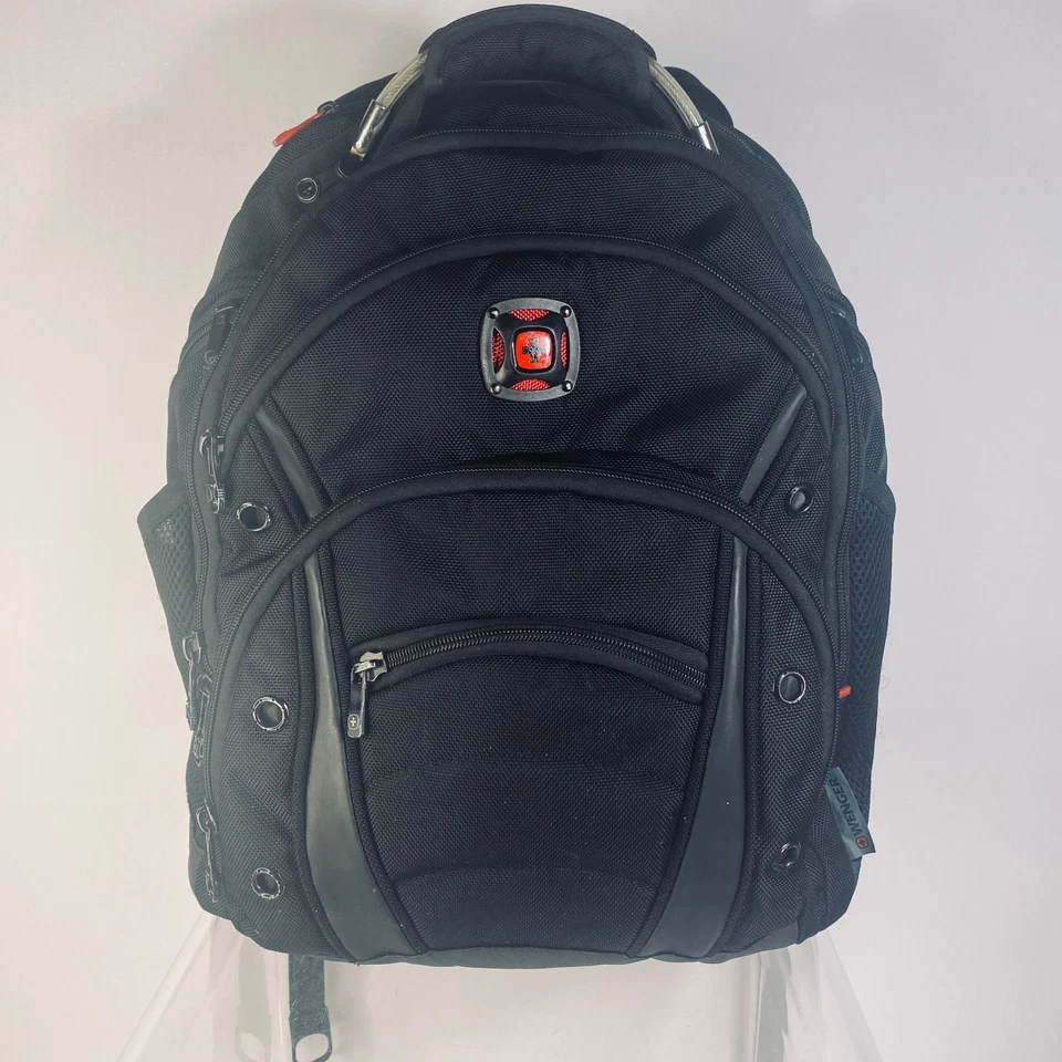 РЕДКИЙ рюкзак для ноутбука Wenger Synergy 16 дюймов - черный - баллистический нейлон - 605074 - Изображение 4 из 4