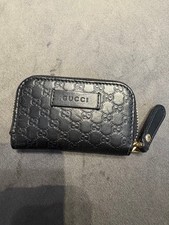 Portafoglio donna Gucci portamonete in pelle nera ottime condizioni usato...