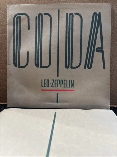 Led Zeppelin : Coda Vinyl LP 1982 Swan Song 90051-1 / Inner / Cleaned / NM LP