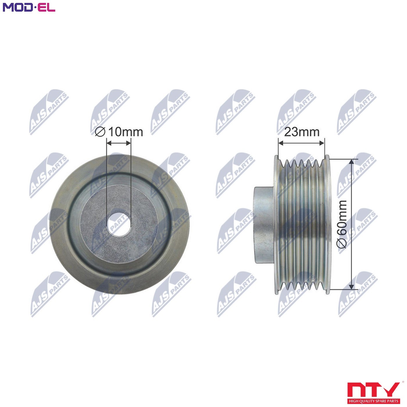 N.T.Y. RNK-SU-008.NTY Deflection/Guide Pulley, V-ribbed belt for SUZUKI - Image 8