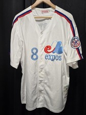 Mitchell  Ness Cooperstown Collection Montreal Expos 8 Carter Jersey Size 56
