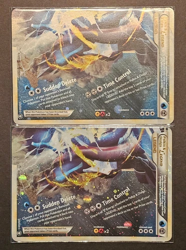 Pokemon TCG Palkia and Dialga Legend Rare Holo Card 102/102 Bottom NM