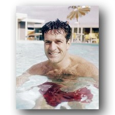 Hugh O'Brian Photo 8x10 1965 Actor Swimming Pool Publicity Still