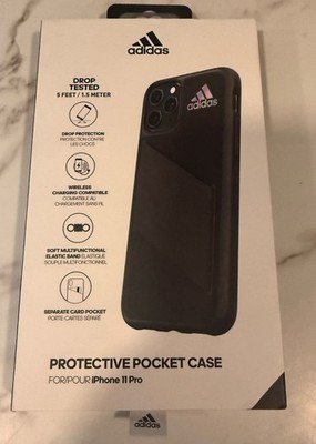 adidas Protective Pocket Case IPhone 11 Pro Holographic Logo Card Pocket New