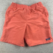 Patagonia Kids Baggies Shorts Size L 12 Coho Coral 7 In. Inseam Lined Outdoor