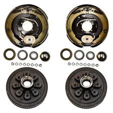 Trailer 8 On 6.5" Hub Drum Brake Kits With 12"x2" Electric Brakes 7000 lbs Axle
